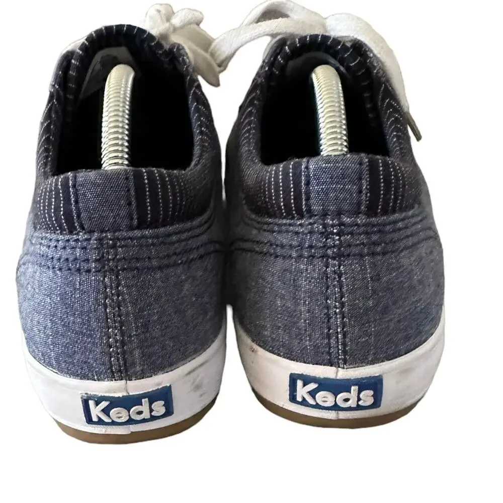 Keds Women's Center Stripe Navy Sneakers Size 9 Blue Athletic Shoes - Picture 2 of 7
